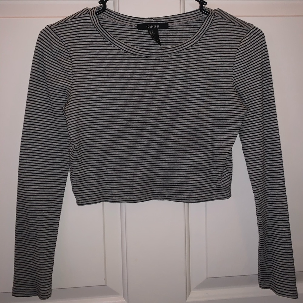 Forever 21 stripped crop top